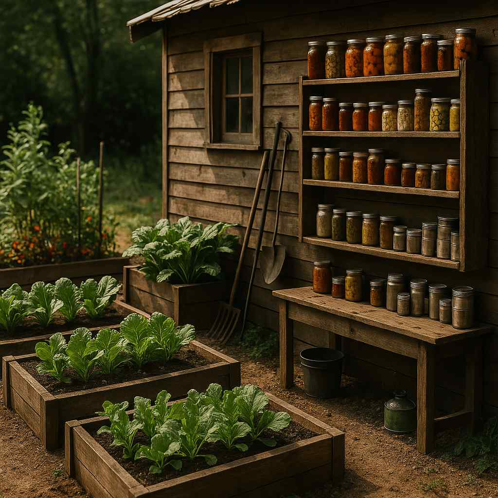 Nick preserving food at home